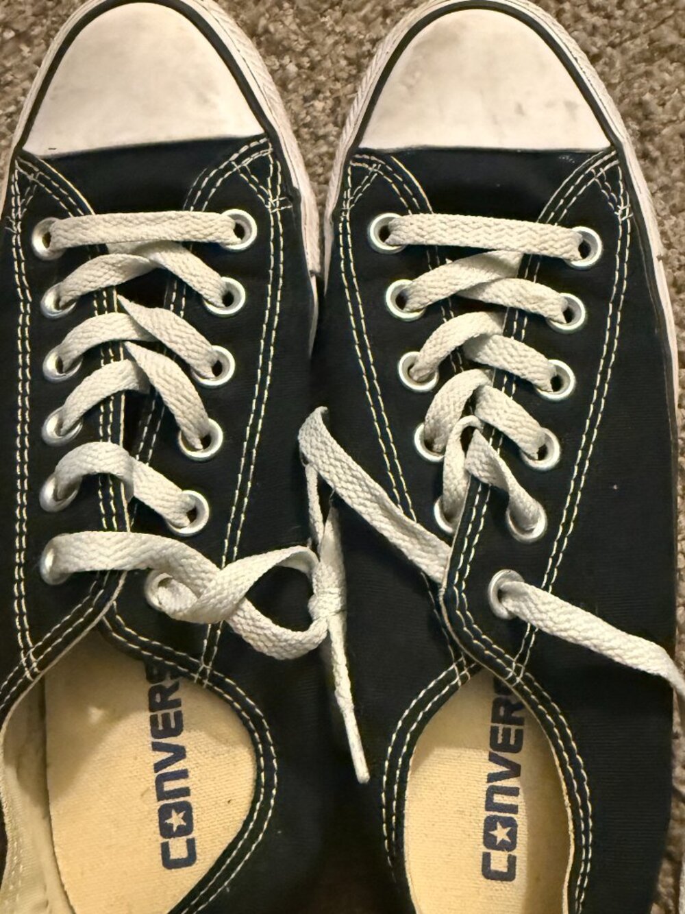 Converse Chuck Taylor All Star Black Sneakers Unisex Women's 7 Men's 5 Excellent